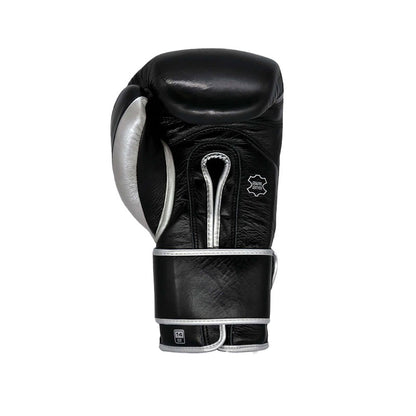 Exigo Elite Sparring Gloves - Black/Silver - 12oz