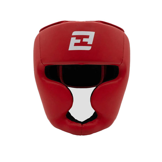 Exigo Contender Full Face Head Guard - Red - S/M