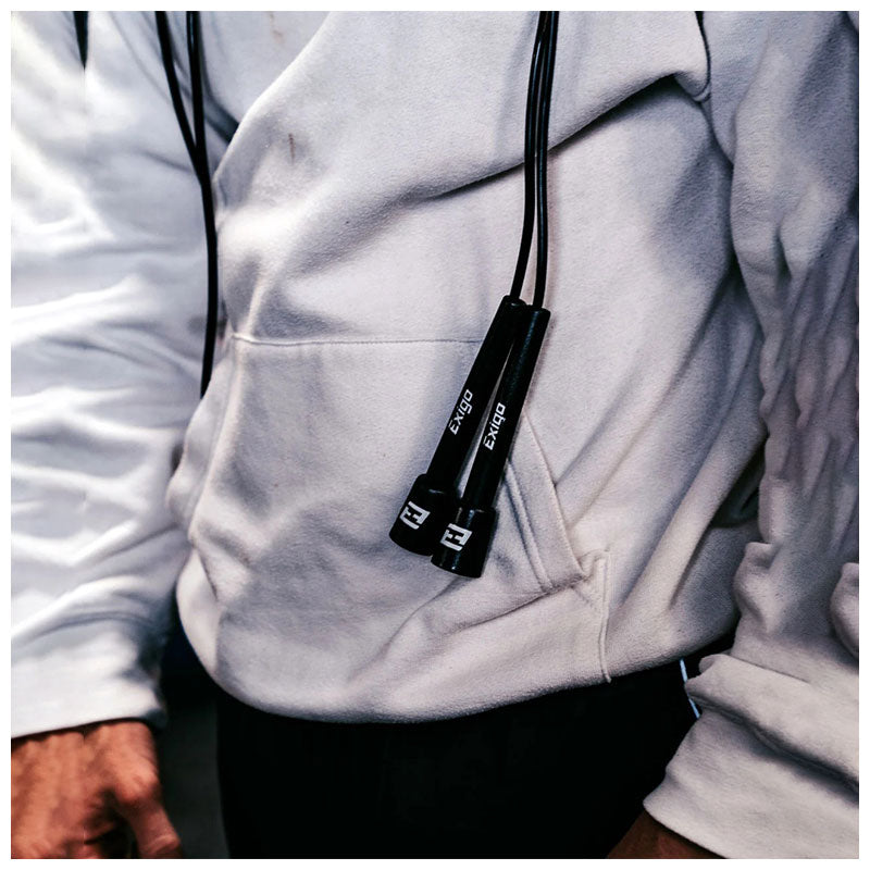 Exigo Stealth Adjustable Speed Rope - Black