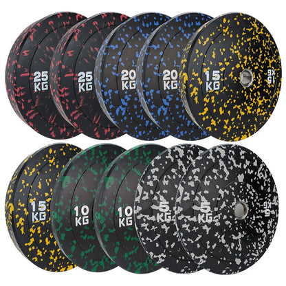 Flecked Bumper Plates – 5kg to 25kg Pairs