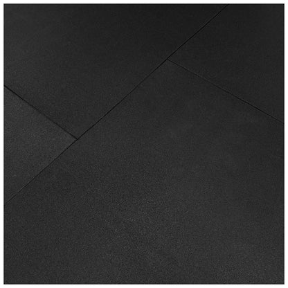Black SBR Interlocking Rubber Gym Flooring with Connectors (1m x 1m) (20mm)