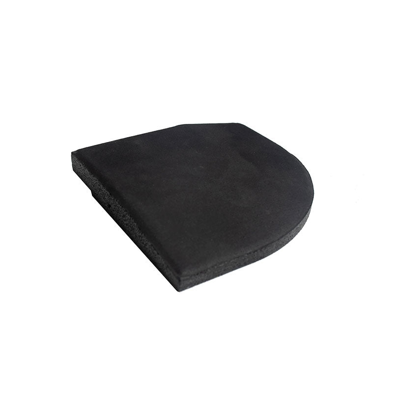 Black SBR Interlocking Rubber Gym Flooring with Connectors (1m x 1m) (20mm)