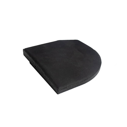 Black SBR Interlocking Rubber Gym Flooring with Connectors (1m x 1m) (20mm)