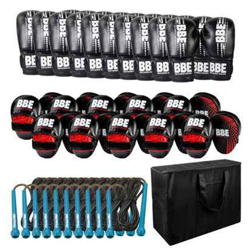 BBE PVC 12oz Sparring Glove Boxing Kit - 10 pack