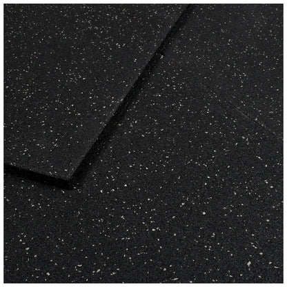 Grey Fleck SBR Interlocking Rubber Gym Flooring with Connectors (1m x 1m) (20mm)
