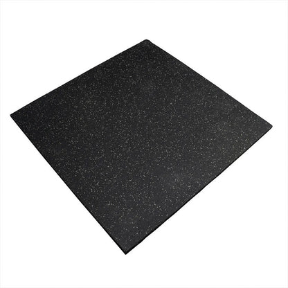 Grey Fleck SBR Interlocking Rubber Gym Flooring with Connectors (1m x 1m) (20mm)