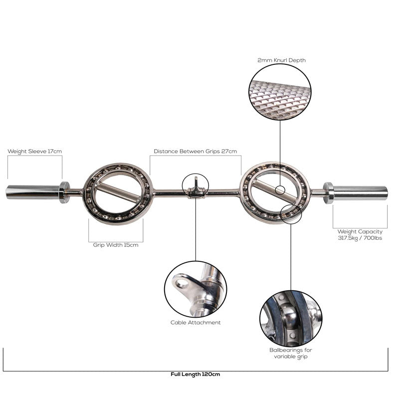 360 Multi Grip Olympic Bar / Cable Attachment