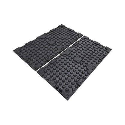 30mm Premium Black Rubber Gym Floor Tile (1m x 0.5m / Black)
