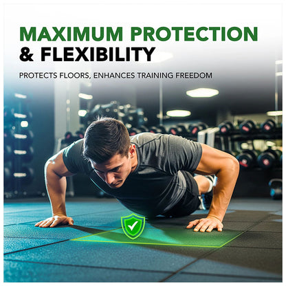 60mm PRO Anti-Shock Gym Flooring Tile