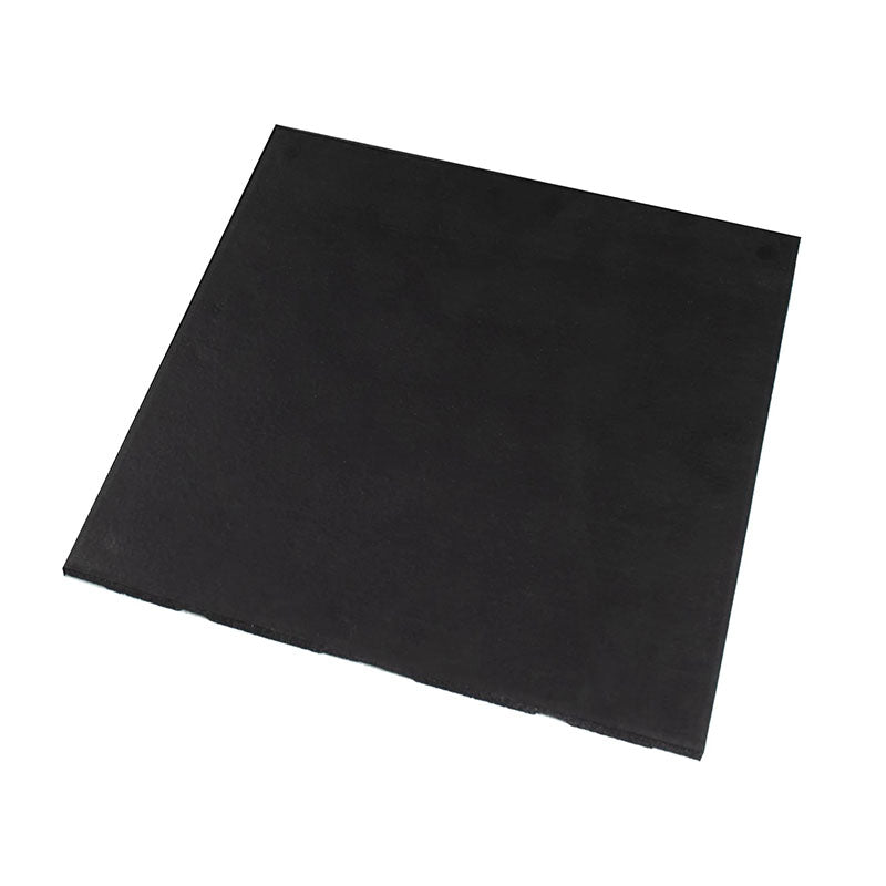 Rival Black Premium Interlocking Rubber Gym Flooring with Connectors (1m x 1m) (30mm)
