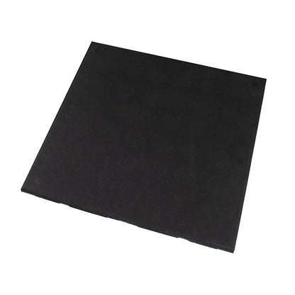Rival Black Premium Interlocking Rubber Gym Flooring with Connectors (1m x 1m) (30mm)