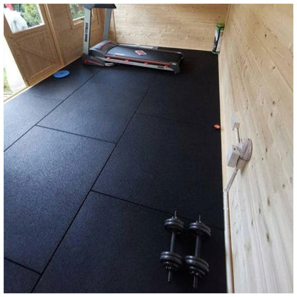30mm Sprung PRO Gym Floor Tile - Rubber Heavy Duty Gym Flooring