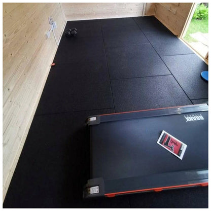 30mm Sprung PRO Gym Floor Tile - Rubber Heavy Duty Gym Flooring
