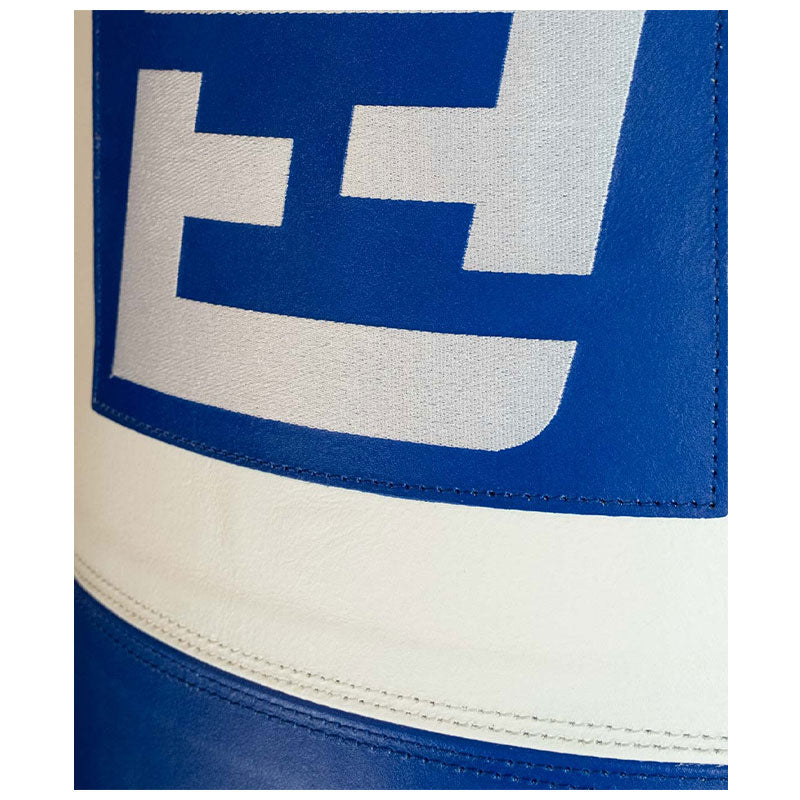 Exigo Super Pro 4ft 6'' 75kg Immensus Leather Punch Bag - Blue/White