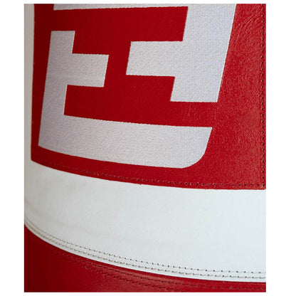 Exigo Super Pro 4ft 6'' 75kg Immensus Leather Punch Bag - Red/White