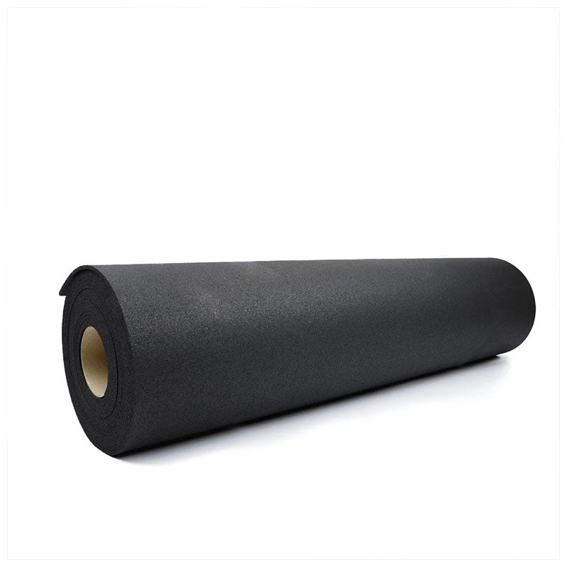 Jet Black Rubber Flooring Roll – 10m²
