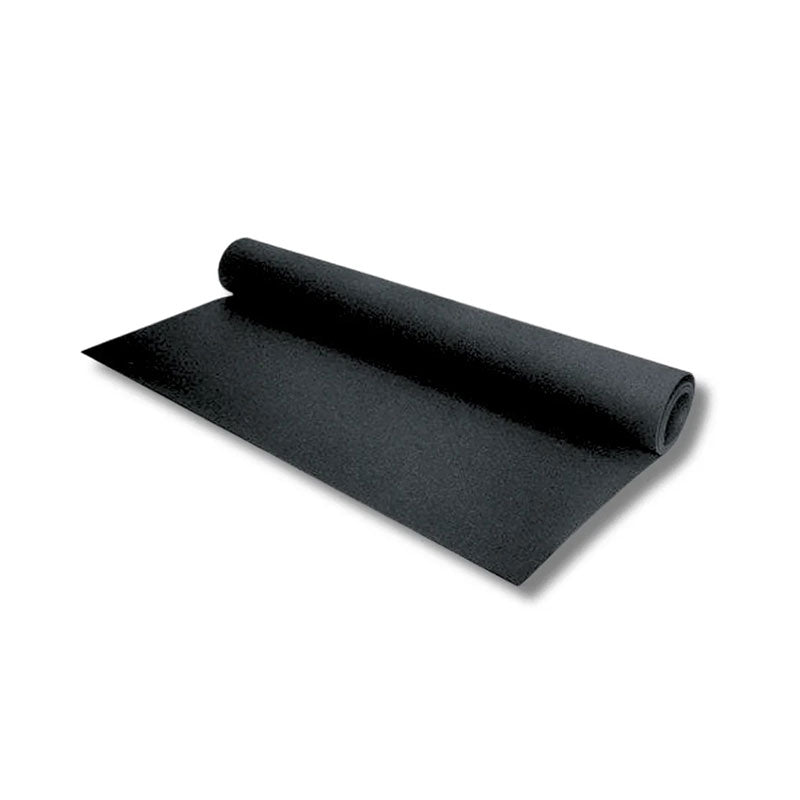 Jet Black Rubber Flooring Roll – 10m²