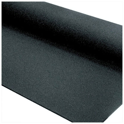 Jet Black Rubber Flooring Roll – 10m²