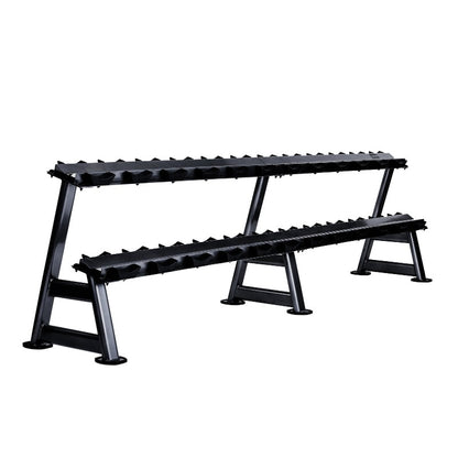 JORDAN 12 Pair Dumbbell Rack (2 tier) - Black