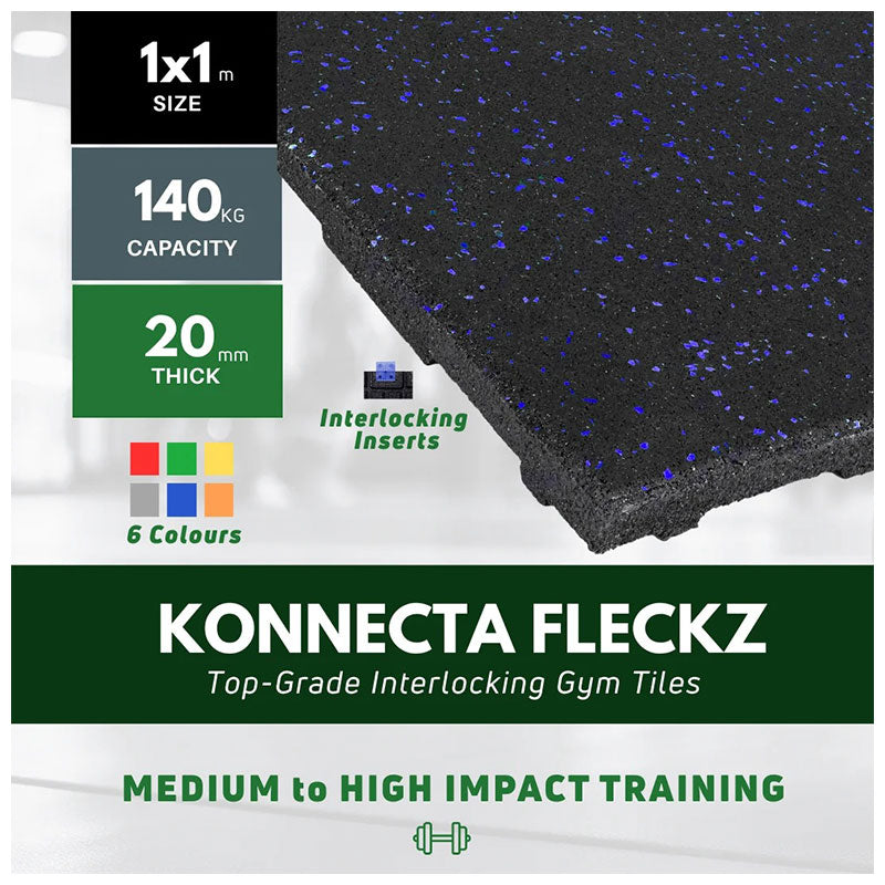 Konnecta Fleckz Self-Locking Fitness Tiles (6 colours)