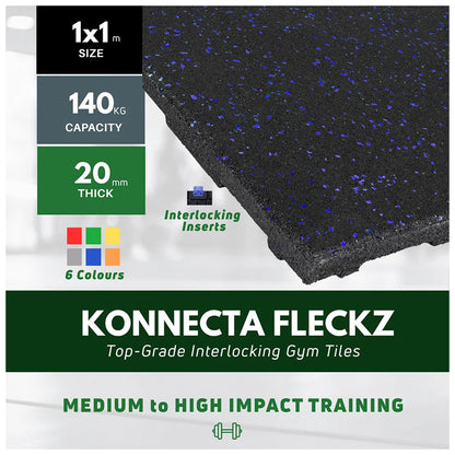 Konnecta Fleckz Self-Locking Fitness Tiles (6 colours)