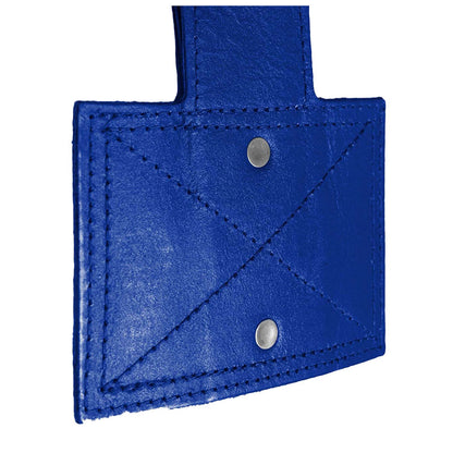 Exigo Super Pro 4ft 40kg Leather Punch Bag - Blue/White