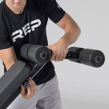 Adjustable Bench Leg Roller Attachment
