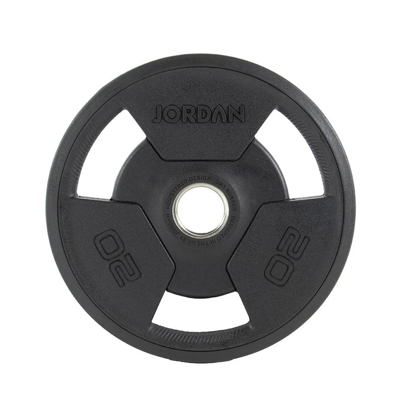 JORDAN® Rubber Tri-Grip Olympic Weight Plates