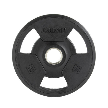 JORDAN® Rubber Tri-Grip Olympic Weight Plates