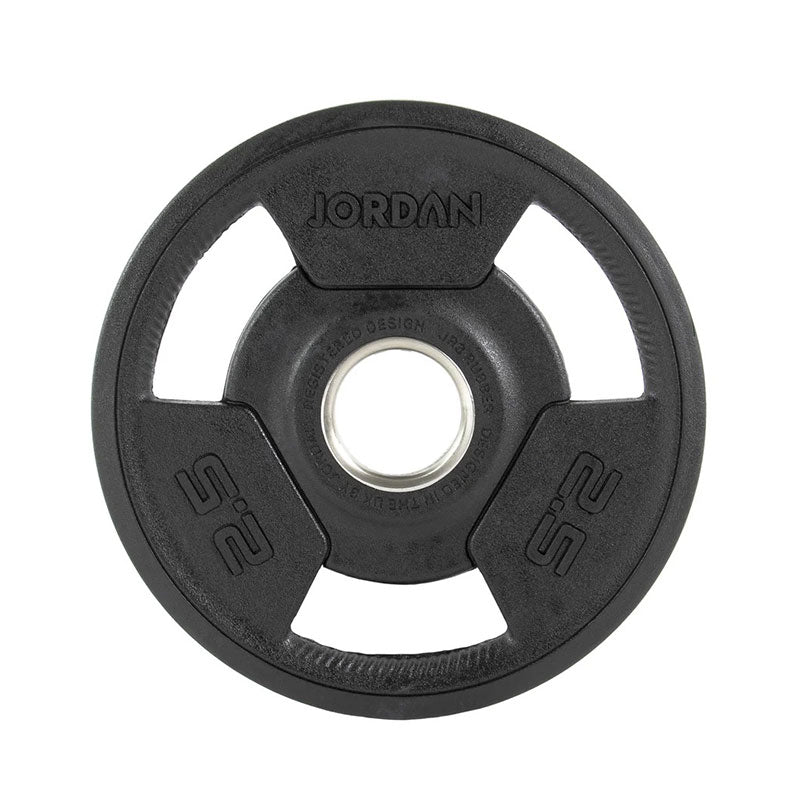 JORDAN® Rubber Tri-Grip Olympic Weight Plates