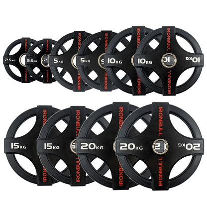 Quad-Grip Olympic Weight Plates