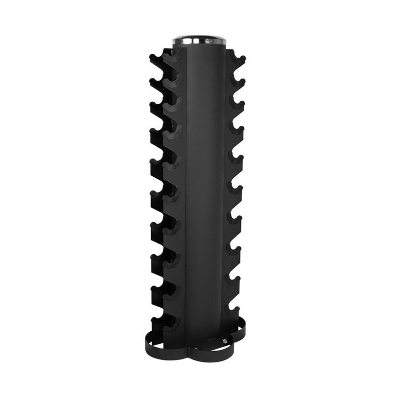 Rival 1-10KG Hex Dumbbell Set with Double-Sided Vertical Storage Rack