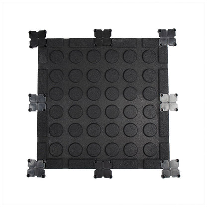 Rival Blue Fleck Premium Interlocking Rubber Gym Flooring with Connectors (500mm x 500mm) (20mm)