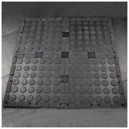 Rival Blue Fleck Premium Interlocking Rubber Gym Flooring with Connectors (500mm x 500mm) (20mm)