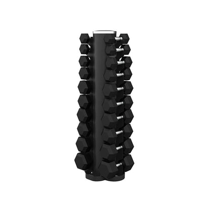 Rival Double-Sided 10 pair Vertical Hex Dumbbell Storage Rack Only (Suitable for 1-10KG Hex Dumbbells Only)