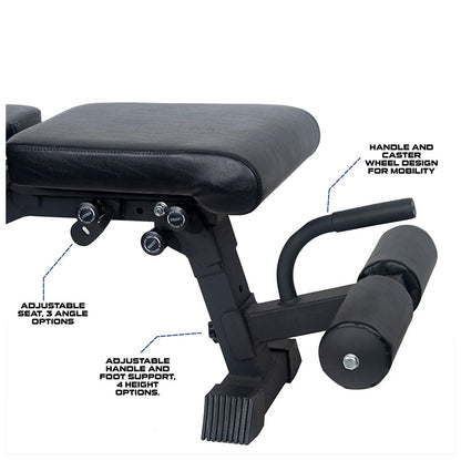 Rival Folding FID Adjustable Weight Bench
