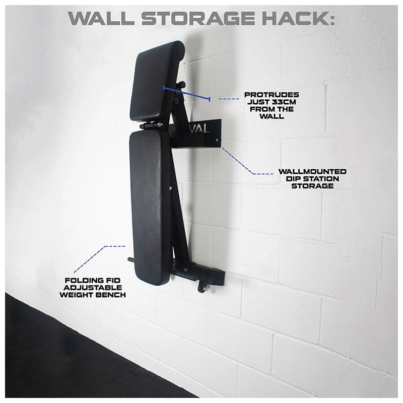 Rival Folding FID Adjustable Weight Bench
