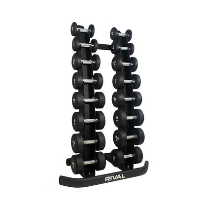 Rival Front-Facing 8 pair Commercial Vertical Dumbbell Storage Rack