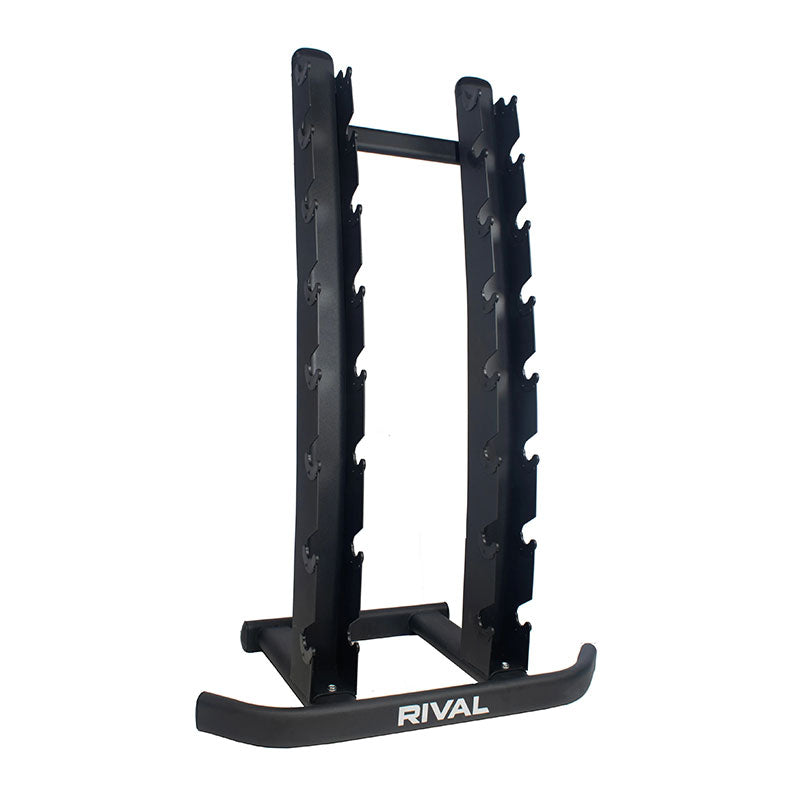 Rival Front-Facing 8 pair Commercial Vertical Dumbbell Storage Rack