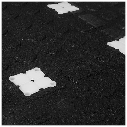 Rival Grey Fleck Premium Interlocking Rubber Gym Flooring with Connectors (500mm x 500mm) (20mm)