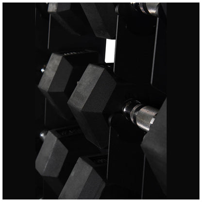 Rival Hex Dumbbell Sets With Vertical Storage Rack