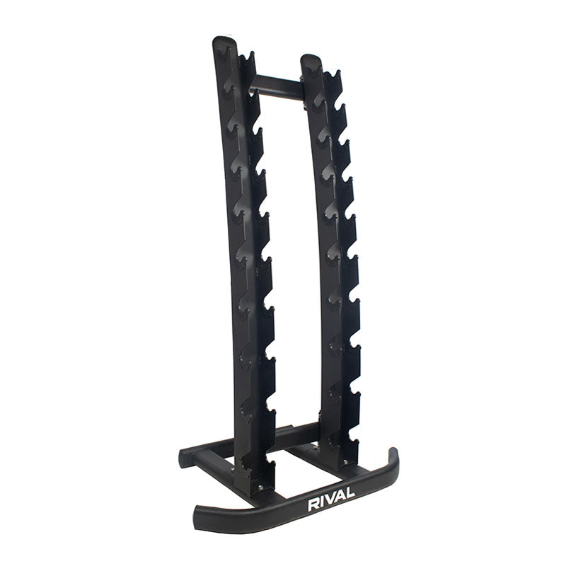 Rival Hex Dumbbell Sets With Vertical Storage Rack