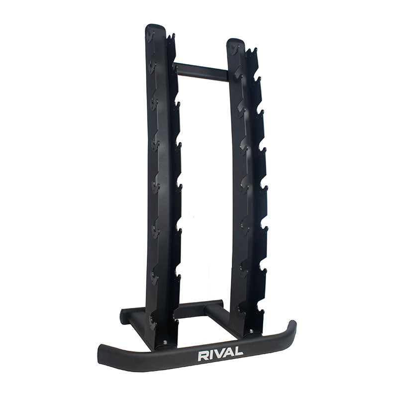 Rival Hex Dumbbell Sets With Vertical Storage Rack