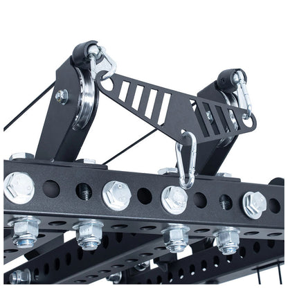 Rival S-3 Series Power Rack with Dual Action Pulley and High and Low Cable System (75x75mm)