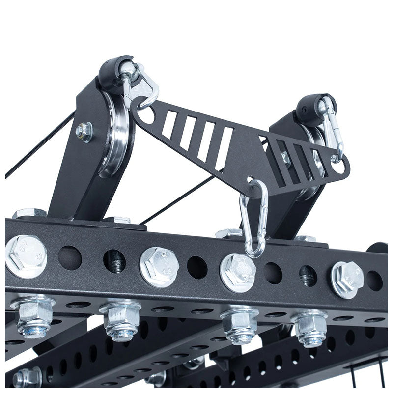 Rival S-3 Series Half Power Rack with Dual 105KG Weight Stack Cable System (75x75mm)