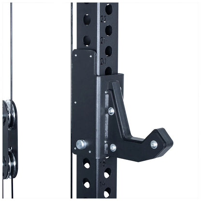 Rival S-3 Series Power Rack with Dual Action Pulley and High and Low Cable System (75x75mm)