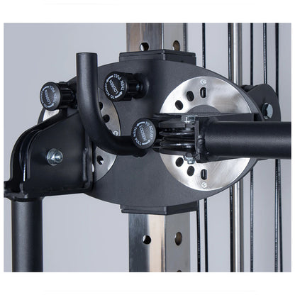 Rival Wall Mounted or Freestanding Adjustable Free Arm Functional Trainer Pulley System - 105KG Weight Stack