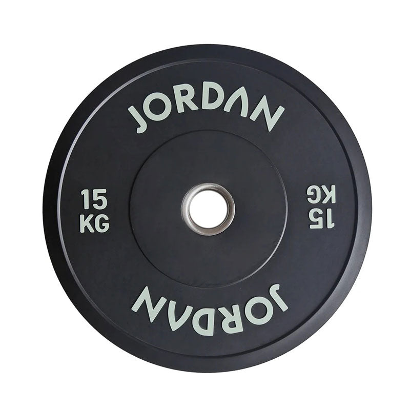 JORDAN® Black Rubber Bumper Weight Plates - NEW DESIGN
