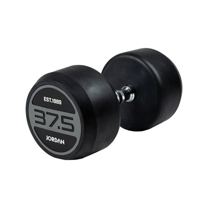 JORDAN® Rubber Dumbbells - Up to 70kg (Grey)