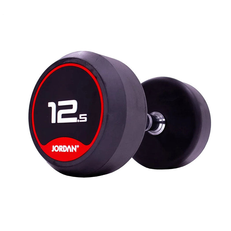 JORDAN® Rubber Dumbbells - Up to 70kg (Red)